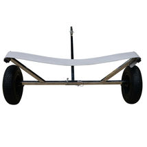 Stainless Steel Boat Launching Trailer Hand Dolly for Inflatable with 16” Wheels image 4