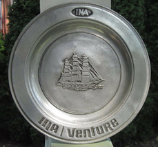 INA Venture Iona Energy Oil Gas Canada RWP Wilton Metal Plate Ship Ocean... - $23.74