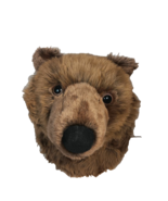 GUND Plush Wild And Wooly Brown Bear Head Wall Hang Stuffed Plush Furry - £43.89 GBP