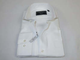 Men's Shirt Charles TYRWHITT 100% Cotton Cut-away Collar CHT-23 White Pique image 3