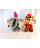 Disney Store Mini Bean Bag Dumbo and Timothy Mouse  RARE Club Disney Tag - $19.80