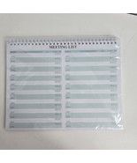 Work Meeting Notes Notebook Action Items Undated 54 Sheets 7&quot;X10&quot; Projec... - $4.94