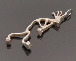 925 Sterling Silver - Vintage Kokopelli Dancer Outline Pendant - PT21942 - £60.94 GBP