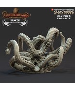 3D Printed Clay Cyanide Kraken Greek Mythology Part 2 28 32 mm D&amp;D - $538.65 MXN+