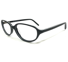 Anne Klein Eyeglasses Frames AK8041 129 Black White Round Full Rim 51-16... - $49.54