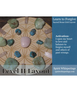 Learn to Forgive Crystal Grid Card 4x5inch Heavy Card Stock Flower of Li... - $2.29 CAD