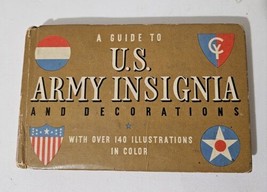 1941 Vintage WW2 Hardcover Book Guide To U.S. Army Insignia And Decorations - £7.56 GBP