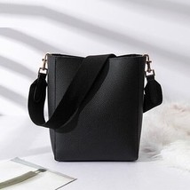 NIGEDU brand design bucket Shoulder bag for Women handbags PU leather messenger  - £40.34 GBP