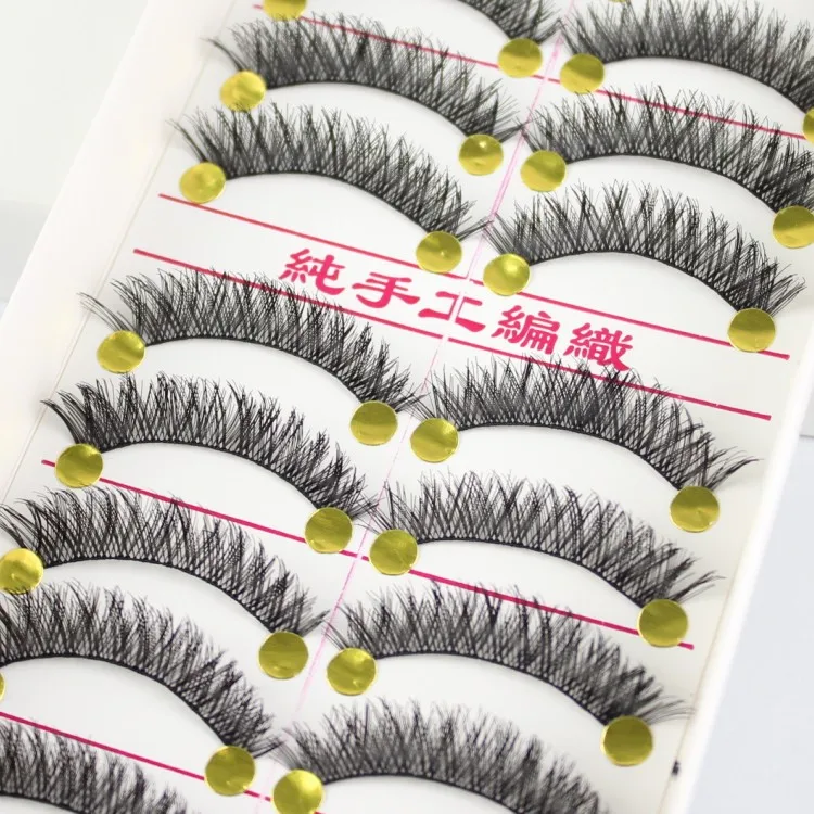 Yokpn Taiwan Handmade Short False Eyelashes   Thick Eyelashes Nude Makeu... - $33.33