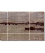 William Chase Waterfront Painting Ceramic Tile Mural BTZ01616 - $328.24 CAD+
