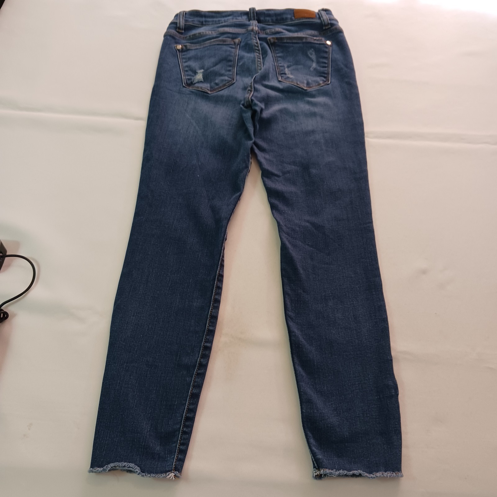 Judy Blue JB8276DK Women's Blue Cotton Blend Distressed Jeans Size 7/28 (29×29) Item image 14