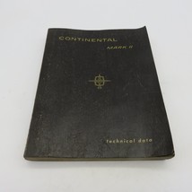 1956-1957 Continental Mark II Technical Data Factory Original Service Ma... - $29.69