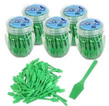 5 Can 2.5&quot; Green Mini Plastic Makeup Cosmetic Facial Mask Spatula Scoop - £29.70 GBP