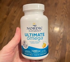 Nordic Naturals Ultimate Omega, Lemon Flavor 60 Soft Gels 1280mg Omega-3 ex 4/26 - $21.04