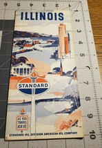Illinois Highway Map compliments of Standard Oil Company (1965) - £12.66 GBP