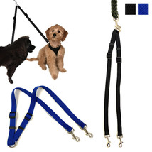 Dual Double Dog Leash No Tangle Coupler Heavy Duty For Two Dogs Walking Leash - £14.06 GBP