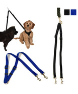 Dual Double Dog Leash No Tangle Coupler Heavy Duty For Two Dogs Walking ... - $16.99