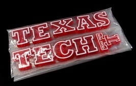Vintage Acrylic Texas Tech University School Rally Pencil Head Toppers Raiders - £21.15 GBP