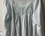 Vintage Vanity Fair Lingerie Dress Robe Nightgown Ice Blue Womens Size L... - $49.69