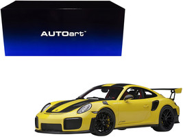 Porsche 911 991.2 GT2 RS Weissach Package Racing Yellow w Carbon Stripes 1/18 Mo - £199.11 GBP