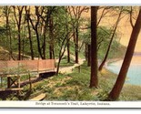 Tecumseh Trail Bridge Lafayette Indiana IN UNP DB Postcard T5 - £3.11 GBP