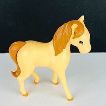 Unmarked Tan Brown Horse Pony Toy Figure Kids Pretend Play - £7.77 GBP