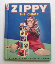 ZIPPY THE CHIMP ~  Vintage Rand McNally Elf Book ~ FIRST EDITION 1953 Ch... - $14.69