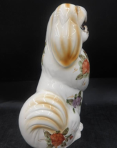 Norleans Japan Porcelain Pekingese Dog Figurine 14.5" Hand Painted Floral image 4
