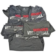 Wolves Fan Shirts Womens Sz Medium Gray Volleyball Top Ridgemont Short Sleeve 6 - £48.23 GBP