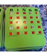VINTAGE FINGER TIP BINGO CARDS - LOT OF 44- EASY READ SHUTTER SLIDE GREE... - £36.76 GBP