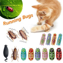 Funny Electric Bugs Cat Toy Automatic Escape Mini Robot Bug Vibration Insect Toy - £8.98 GBP