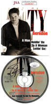 Ty Herndon signed 1998 A Man Holdin&#39; On (To A Woman Lettin&#39; Go) Album CD... - £35.35 GBP