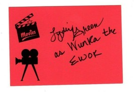 Lydia Green Graber Signed Index Card Wunka the Ewok Star Wars - $49.49