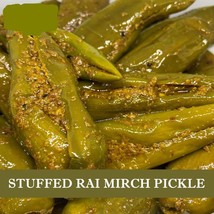 Home Made Stuffed Green Chilli Pickle 500 gm Rajasthani Hari mirch ka achar - $34.06