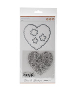 Decorative Dies And Stamp Set Heart - $801.04 MXN