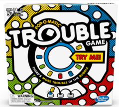 Hasbro Gaming Trouble Board Game for Kids Ages 5 and Up 2-4 Players - £11.90 GBP