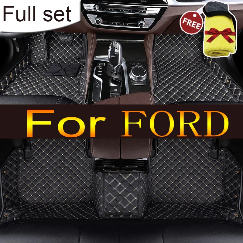 Leather Car Floor Mats For FORD Explorer  Ecosport Escape Expedition  F-150 - £68.54 GBP