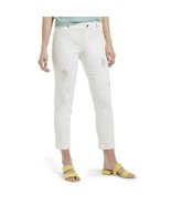 Hue Ripped &amp; Cuffed Ultra-Soft Denim Girlfriend Skimmer Leggings White XS - $17.82 CAD