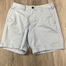 Hollister Shorts Mens 29 blue Chino Flat Front Beach Prep Fit Casual, pr... - $8.59