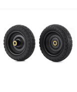 Replacement Tires Set 2-Piece 10-Inch 5/8-inch Bore No-Flat Utility Cart... - £47.49 GBP