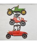 Sexton Midwest USA x3 Vintage Die Cast Metal Cars Hanging Wall Art Gifts... - $612.42 MXN