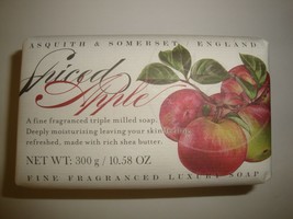 New Asquith &amp; Somerset Made in Portugal 10.58oz/300g Bath Bar Soap Spiced Apple - £10.27 GBP