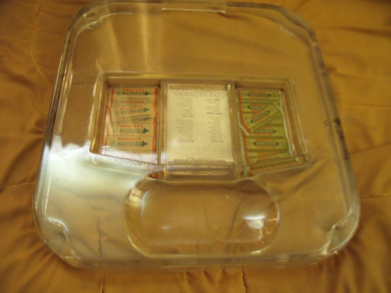 Primary image for Wrigley's Chewing Gum Country Store Display and Change Maker Glass Tray