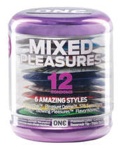 One Mixed Pleasures Condoms - Jar of 12 - $35.20