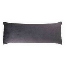 Alpes Gray Solid Color Softy And Warm Body Pillow (18.51”x 47”) - £36.81 GBP