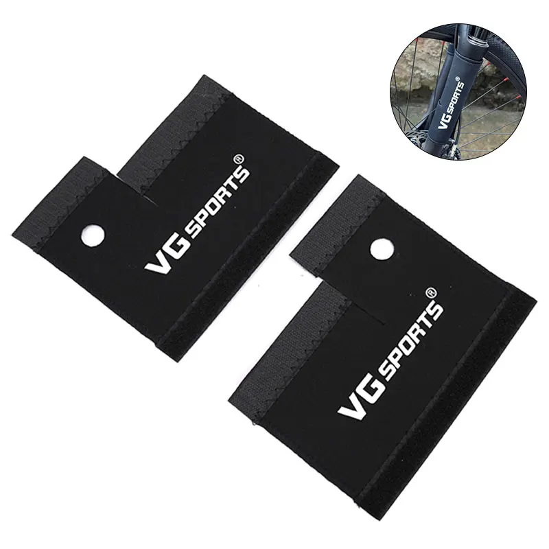 1Pair Mountain Bike Front k Protective Pad Fe Wrap Cover Guard Protector Protect - £24.36 GBP