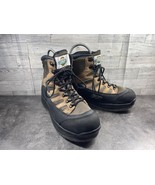 White River Fly Shop Boots Men 12M Aqua Vent Shoes Brown Black Leather C... - $51.36 CAD