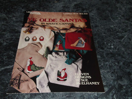 Ye Old Santas in Waste Canvas by Sue McElhaney leaflet 613 Leisure Arts - $2.99