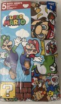 Super Mario Bros., Boys Underwear 5 Pack Briefs Size 8 - £15.06 GBP