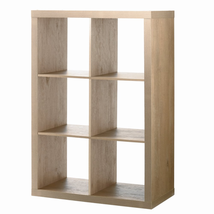Vinyl Record Storage Bin 6 Crate Album Rack Stand Cube Shelf Wood Look Furniture - £65.89 GBP